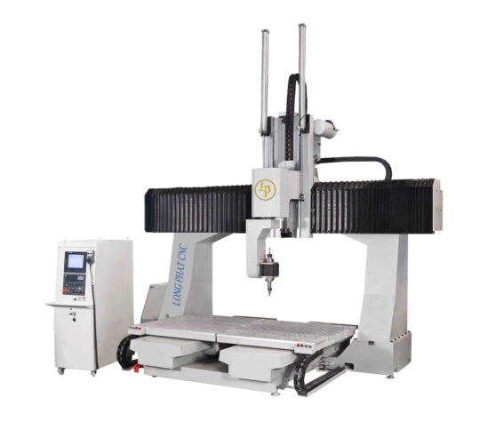may cnc router 5 truc 2 dau