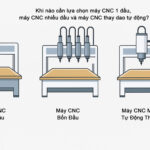 Khi Nào Cần Lựa Chọn Máy Cnc 1 Đầu, Máy Cnc Nhiều Đầu Và Máy Cnc Thay Dao Tự Động?